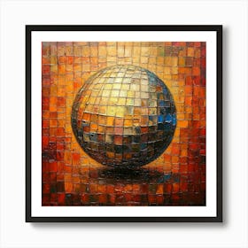 Disco Ball Art 41 Art Print