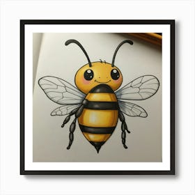 Bee w Art Print