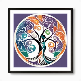 Tree of life and wife Art Print