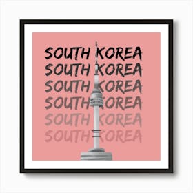 South Korea Seoul Tower Art Print