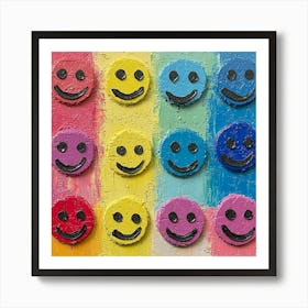 Smiley Faces Art 1 Art Print