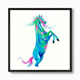 Colorful Horse 15 Art Print