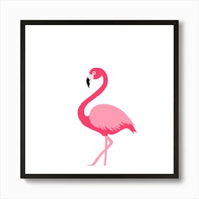 Pink Flamingo Art Print