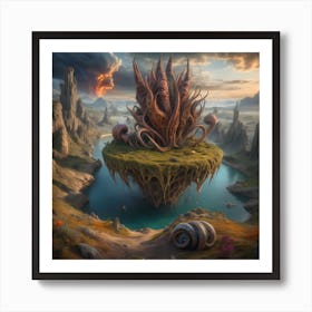 Octopus Island Art Print