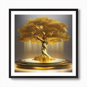 Tree Of Gold Art Print