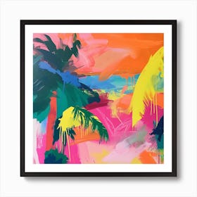 Abstract Travel Collection Bahamas 3 Art Print