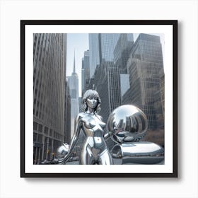 'Silver Woman' 1 Art Print