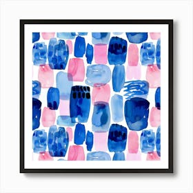 Blues And Pinks Art Print