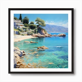 Coastal Tranquility in Canvas Art Print