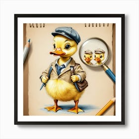 Duck Detective 9 Art Print