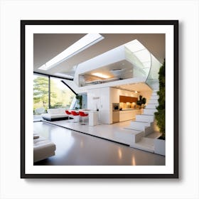 Modern House Interior Design Art Print