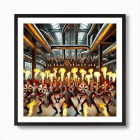 Sovereign Flame Industrial Dance Performance Art Print