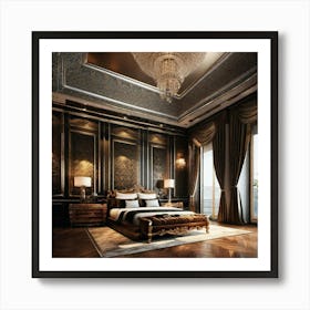 Luxury Bedroom Design Art Print