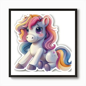 Unicorn Sticker 165 Art Print