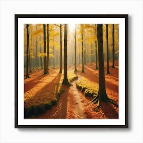 Bosque Una Tarde De Sol Art Print