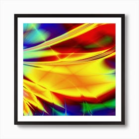 Abstract Fractal Color Concept Colors Colorful Art Print