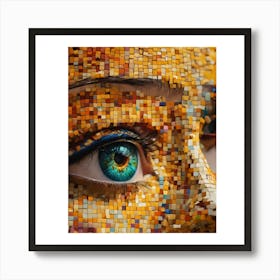 Mosaic Eyes Art Print