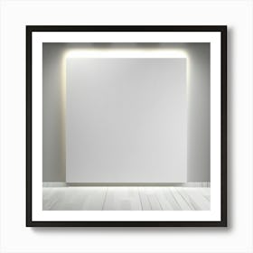 Blank Canvas Wall Art Print