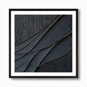 Abstract Black Painting 1 Poster