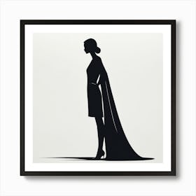 Silhouette Of A Woman art print 2 Art Print