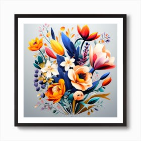 Floral Bouquet Art Print