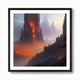 Infernal Castle 1 Art Print