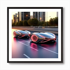 Futuristic Car S (1) Art Print