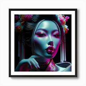 Creative Geisha Artwork 41 Art Print