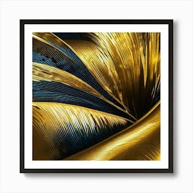 Abstract Gold Painting Art Print