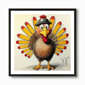 Thanksgiving Turkey Art Print