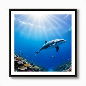 Whales Tail Art Print