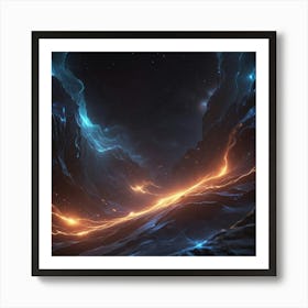 Dark Cave 1 Art Print