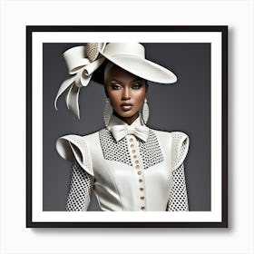 White Hat 6 Art Print