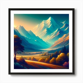 Landscape Painting 192 Art Print