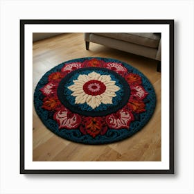 Mandala Rug Art Print