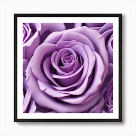 Purple Roses 28 Art Print