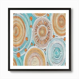 Abstract Circles 2 Art Print