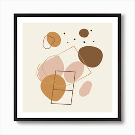 Abstract Geometric Shapes Art Print