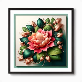 Lotus Flower Painting 1 Art Print