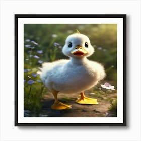 Little Duckling Art Print