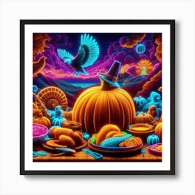 Thanksgiving Dinner 13 Art Print