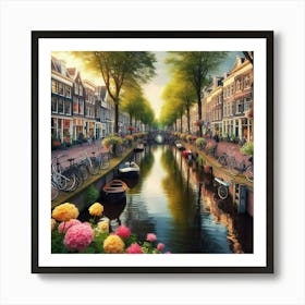 Amsterdam Canal 4 Art Print