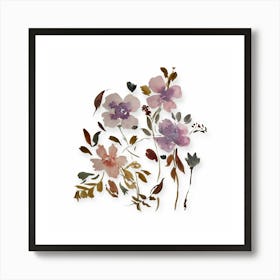 Watercolor Flowers Art Print