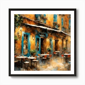 Cafe In Paris Art Print