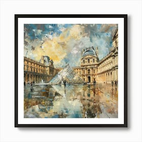 Paris Louvre 5 Art Print