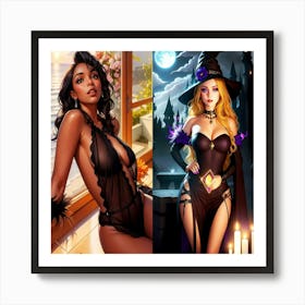 Two Witches 5 Art Print