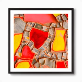 Mosaic Shapes Art Print