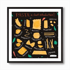 Pasta Introduction Art Print