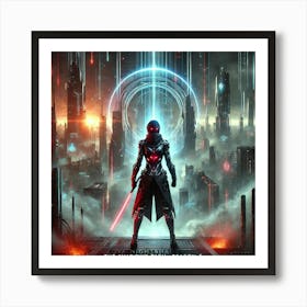 A Dramatic And Cinematic Sci Fi Title Scene Season 5 Art Print