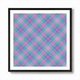 Plaid Fabric 59 Art Print